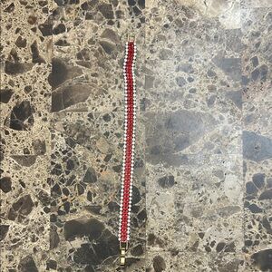 Red and White Bracelet